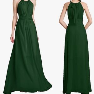 Amazon Denovelty Women's Halter Evening Party Bridesmaid Maxi Dress M NOT WORN